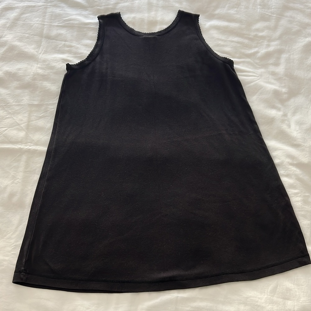 Black Sleeveless A-Line Mini Dress/ Maternity Top - Picture 4 of 6